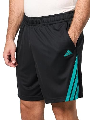adidas Mens Basketball Legends 3-Stripes Shorts thumbnail 3