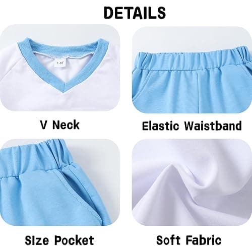 Azmxynol Tween Girls Clothes Short Sleeve Graphic T-Shirt Top + Sweatpant 2 Piece Outfit Set, Size 7-15Years thumbnail 6