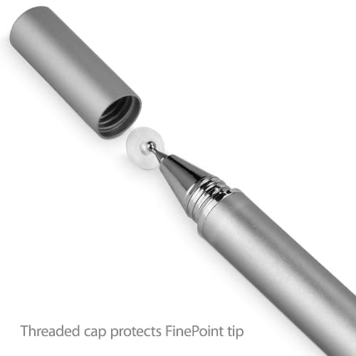 BoxWave Stylus Pen Compatible with Nintendo Switch - FineTouch Capacitive Stylus, Super Precise Stylus Pen - Metallic Silver thumbnail 2