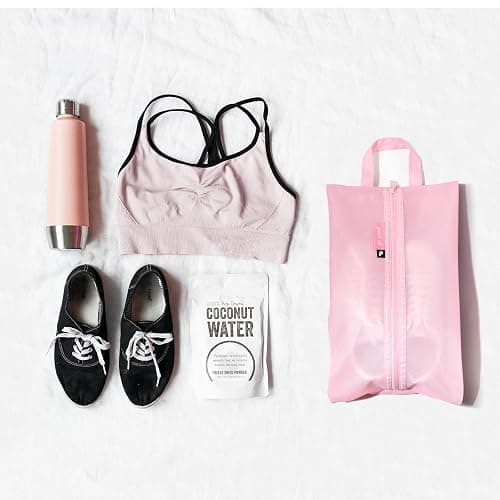 pack all Shoe Bag for Travel, Water-Resistant Shoe Pouch for Gym, Odor-Resistant Soccer Cleats Bag for Sport (Pink, 1-Pack) thumbnail 6