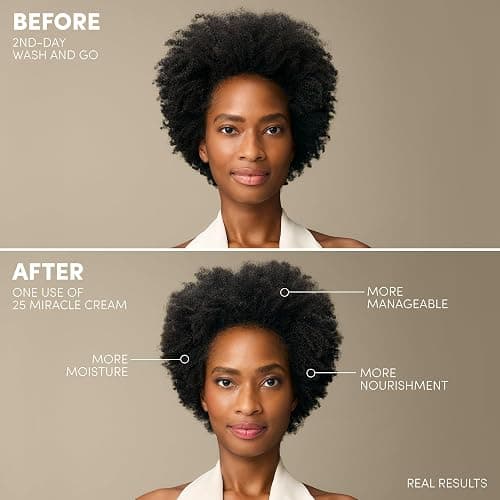 Mizani 25 Miracle Leave-In Curl Cream - Anti-Frizz Heat Protectant, Adds Lightweight Moisture & Softness, With Coconut Oil, For Natural & Curly Hair thumbnail 3