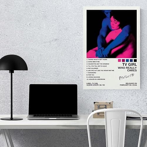 ANtruncate Who Really Cares Tv Girl Poster Music Album Poster Canvas Wall Art Room Aesthetic Modern Decor Painting Teenager Bedroom Living Room Dormitory Decor Vintage Wall Art 12x18in Unframed thumbnail 6