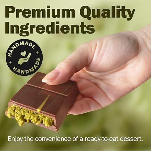 Ceres Gourmet Dubai Chocolate Bar Pistachio 3.5 Oz, Milk Chocolate Knafeh, Perfectly Portioned Packaging Dubai Chocolate, Premium Kunafa Chocolate Bars (3.5 Oz, Milk Chocolate) thumbnail 5