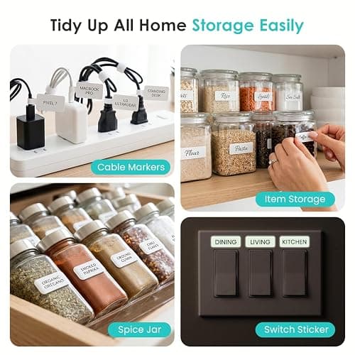Phomemo Label Maker, D30 Portable Bluetooth Label Maker Machine with Tape, Small Mini Label Printer, Multiple Templates Fonts Icon Labeler for Home, School, Office thumbnail 7