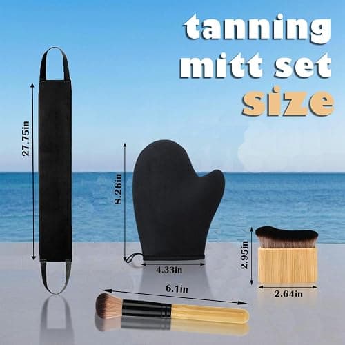 Self Tanning Mitt Self Tanner Mitt Tanning Glove Self Tan Mitt Applicator Self Tanner Brush For Body Self Tanning Brush Kabuki Brush Back Self Tanner Back Applicator Back Tanning Applicator 4 Pack thumbnail 6