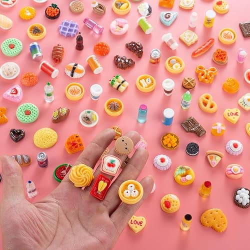 164Pcs Mini Shopping Cart Basket Miniature Food Drink Toy Supermarket Metal Handcart Trolley DollHouse Store Grocery Accessories Kitchen Play Game Party Model Shelves Cash Register Refrigerator Fridge thumbnail 4