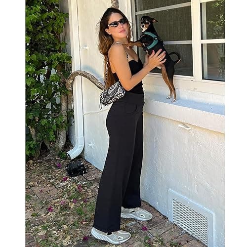 NEW YOUNG 3 Pack Women's Wide Leg Pants with Pockets High Waist Loose Sweatpants Casual Lounge Yoga Workout Palazzo thumbnail 2