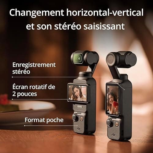 Bundle DJI Osmo Pocket 3 Créateur, Vlogging CMOS 1'' et Vidéo 4K/120 ips | Stabilisation à 3 axes, Suivi Facial/Objet, MAP rapide, avec Micro pour un Son net, Petite Cam. pour Photographie thumbnail 4