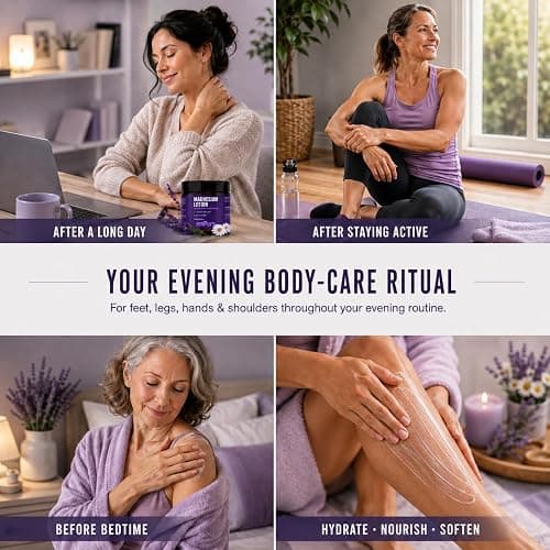 EMPURA Lavender Magnesium Lotion, Relaxing Gifts for Women, 4 Oz | Lavender & Chamomile Formula for Evening Massage, Legs & Feet – A Thoughtful Birthday Gift for Women thumbnail 5