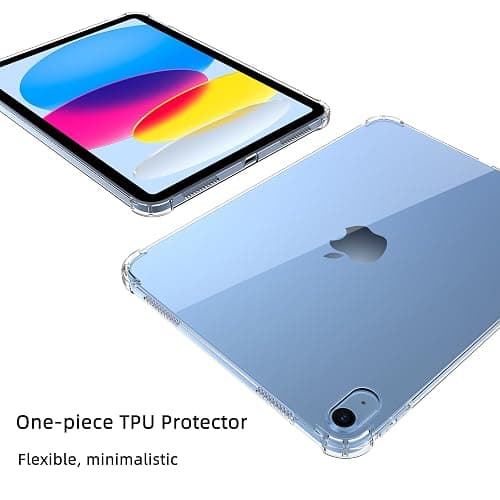 RQYJGO Clear Case for iPad (A16) 11th Generation 2025 11-inch/10th Generation 2022 10.9 inch, Transparent Four Corner airbag Anti Drop TPU Protective case a2696 a2777 A2757 A3355 A3356 thumbnail 4