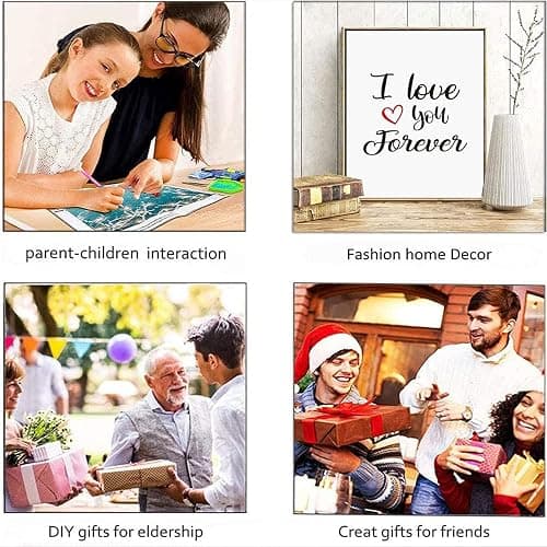 NAIMOER Diamond Painting Kits for Adults, DIY 5D Full Drill Round Diamond Art Beach Sunset Heart Crystal Diamond Art for Home Wall Decor (Diamond Painting 12x16 inch) thumbnail 4
