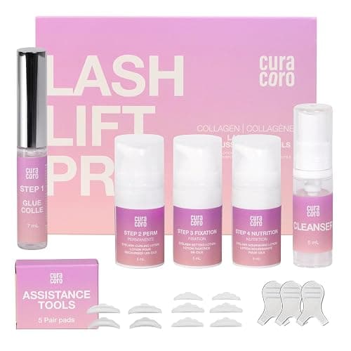 Curacoro Lash Lift Kit - Professional Eyelash Perm Kit, Semi-Permanent Lash Curling, Nourishing Collagen, Hygiene Safe & Easy to Clean, All-in-One for Professional Use - Image 1