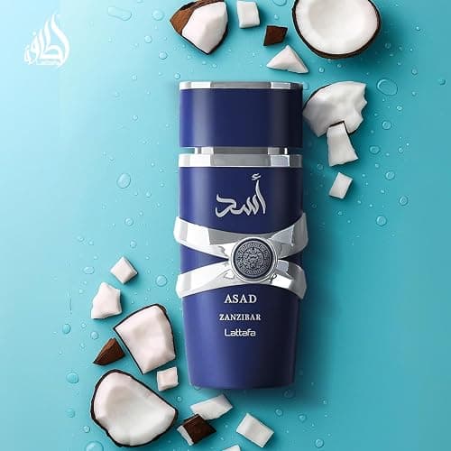 Lattafa Asad Zanzibar - Fresh, Spicy, Vanilla, Coconut - Eau de Parfum Long-Lasting Fragrance for Men, 3.40 Ounce / 100 ml thumbnail 7