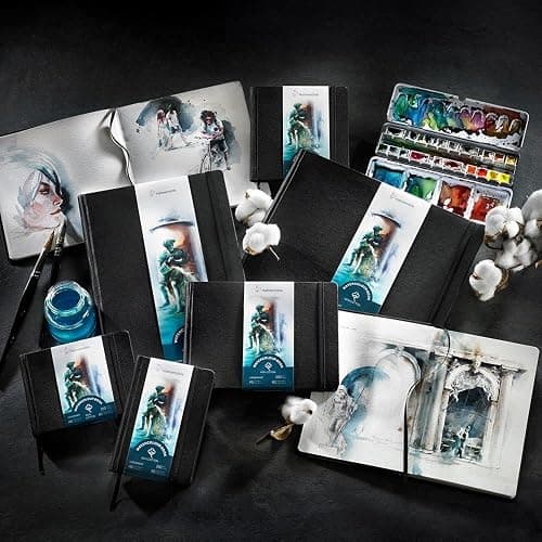 Hahnemuhle Watercolor Book, 100% Cotton, Cold Press 250gsm, A6 Portrait (10625350) - A6 - Portrait Format thumbnail 3