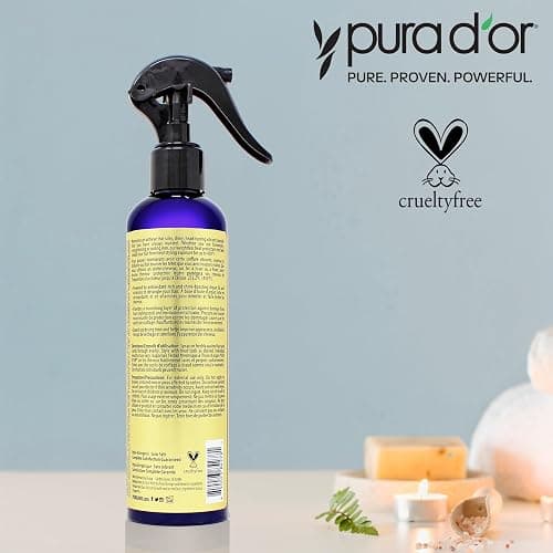 PURA D'OR Argan Oil Heat Shield Spray (237 mI) Water-Based Formula with Organic Ingredients, Enhances Shine & Moisture for Dry & Damaged Hair thumbnail 5