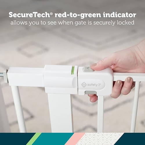 Safety 1st Easy Install 28'' Walk Thru Gate, Fits Between 29'' and 38'', Black, 1-Pack,(GA105CBLK) thumbnail 9