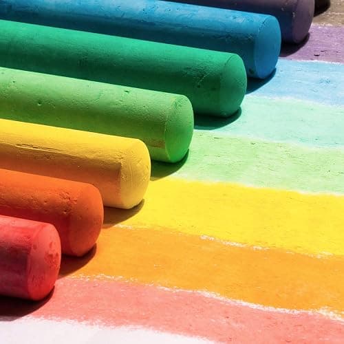 180 Pack Washable Sidewalk Chalk for Kid, 20 Colors Non-Toxic Jumbo Chalk Paint Bulk for Summer Outdoor Activity, Playground, School Classroom Chalkboard, Chalk Party Favors Set for Toddler Kids Adult thumbnail 8