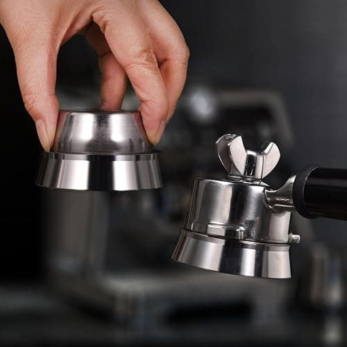 54mm Magnetic Dosing Funnel V2, MATOW Stainless Steel Espresso Dosing Ring with 8 Magnets Compatible with Breville 54mm Portafilter thumbnail 6