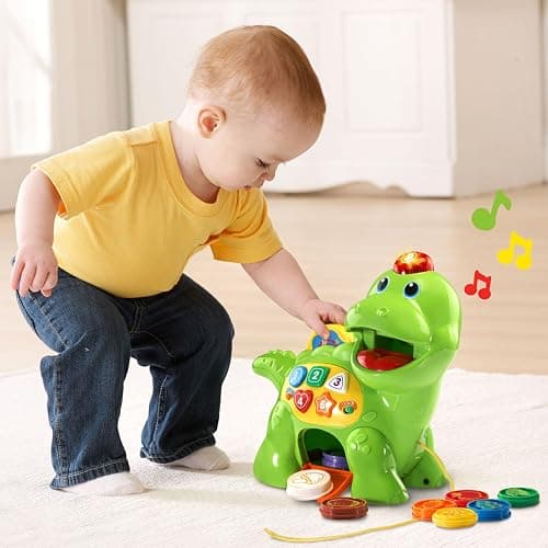 VTech Chomp and Count Dino, Green thumbnail 2