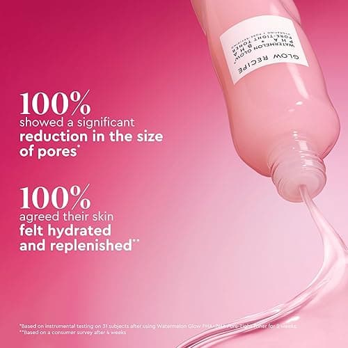Glow Recipe PHA + BHA Face Toner - Korean Skin Care Pore Minimizer & Gentle Facial Exfoliator for Tightening, Hydrating & Exfoliating - Glycerin, Watermelon & Cactus Water (150ml) thumbnail 8