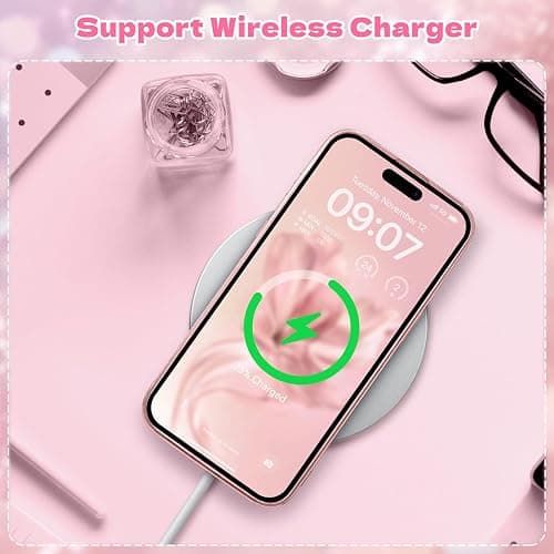 FABSPARK Case for iPhone 12 Pro Max,3D Pink Ribbon Bow,Crystal Clear Glitter Diamond Rhinestone Sequin Shiny Sparkly Bling,Aesthetic Transparent Soft for iPhone 12 Pro Max Case - Pink/Pink Bow thumbnail 6
