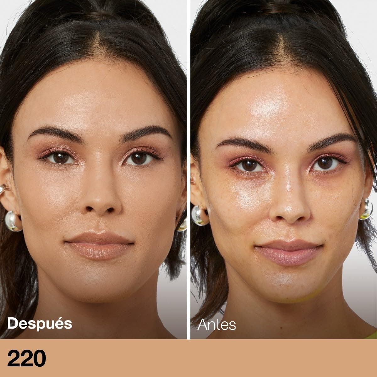 Maybelline Base de maquillaje matificante Fit Me Matte, tono 220 Natural Beige, 110g - 220 Natural Beige thumbnail 2
