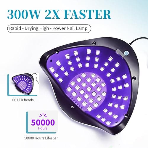 JEWHITENY White U V LED Lamp for Nails:Fast Nail Dryer for Gel Polish with 4 Timers and Automatic Sensor Professional LED Nail Lamp Manicure Tool thumbnail 4