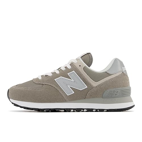 New Balance Women's 574 Core Sneaker - 5 - Grey/White thumbnail 4