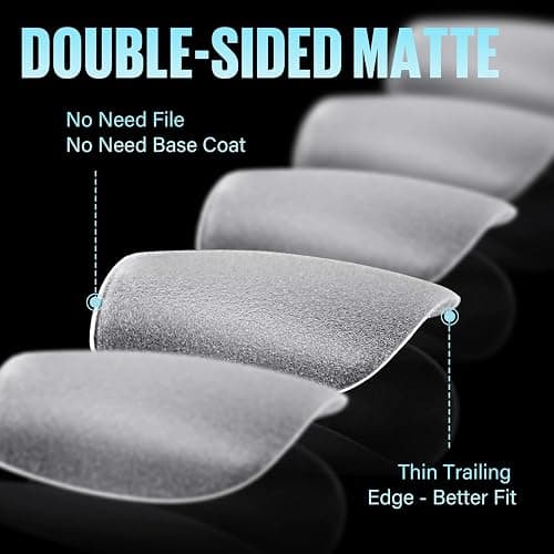 TOMICCA Extra Short Coffin Nail Tips - Coffin Shaped Full Cover Gel X Nail Tips False Fake Coffin Gel Nail Tips Nail Extensions 240 Pcs 15 Sizes thumbnail 2