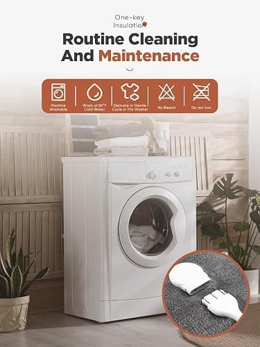 Mlivrom Heated Throw Blanket with 1-9 hrs Timer Auto-Off & 8 Heating Levels，Flannel Electric Blanket Throw ETL Certification，Machine Washable Full Body Warming Blankets thumbnail 7