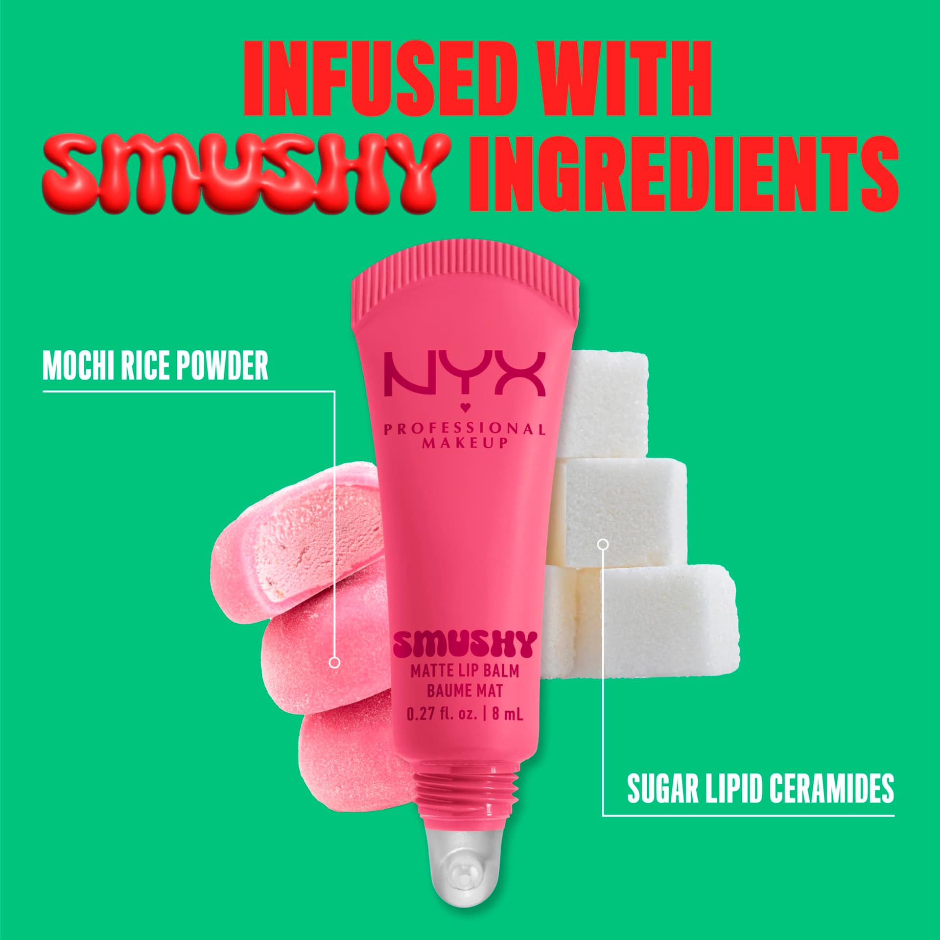 NYX Professional Makeup Smushy Matte Lip Balm, 8 ml, Swipe Sesh thumbnail 6