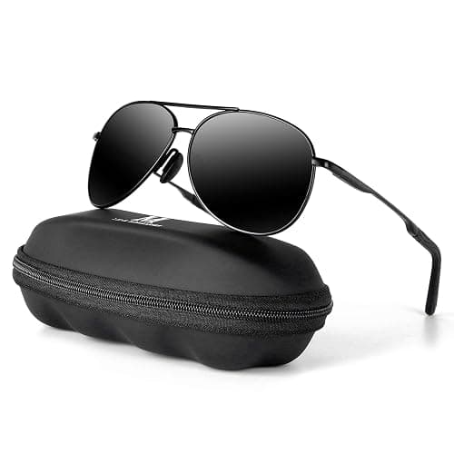 mxnx Aviator Sunglasses for Men Polarized Women Mens Outdoor Sun Glasses | Lightweight Metal Frame,Anti-slip,UV Protection,Adjustable Nose Pads,Driving,Fishing,Hiking,Golf,Sports,Unisex Classic Style - Image 1