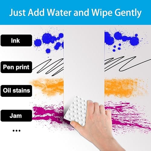 SmilinFit Magic Sponge Erasers, 20 Pack 2X Density Stronger Melamine Sponge Foam Pads, Multi-Functional Household Cleaning Supplies Cleaner for Kitchen, Bathroom, Bathtub, Sink, Wall Cleaner thumbnail 2