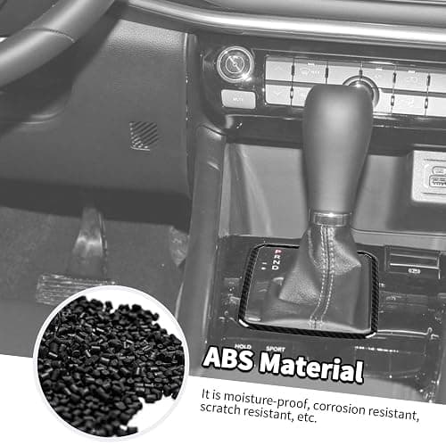 Jimen Fit for Jeep Compass 2021-2024, Center Console Gear Shift Cover Trim Frame (Carbon Fiber) thumbnail 4