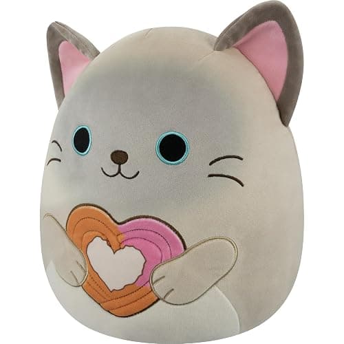 Squishmallows Original 12in Felton The Siamese Cat Holding Heart Churro – Official Jazwares Valentine’s Day Plush (Medium-Sized) thumbnail 4