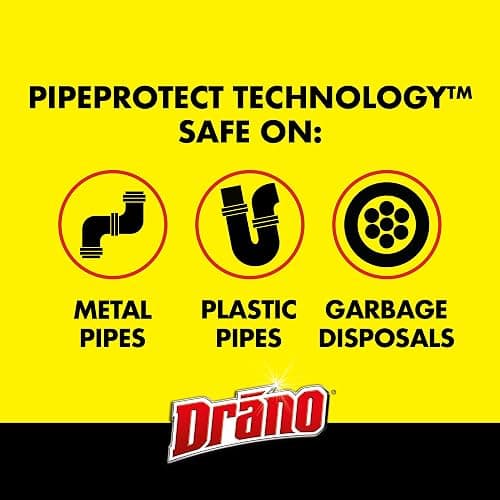 Drano Max Gel Drain Clog Remover and Cleaner for Shower or Sink Drains, Unclogs and Removes Hair, Soap Scum, Blockages, Commercial Line, 42 oz (Pack of 2) thumbnail 5