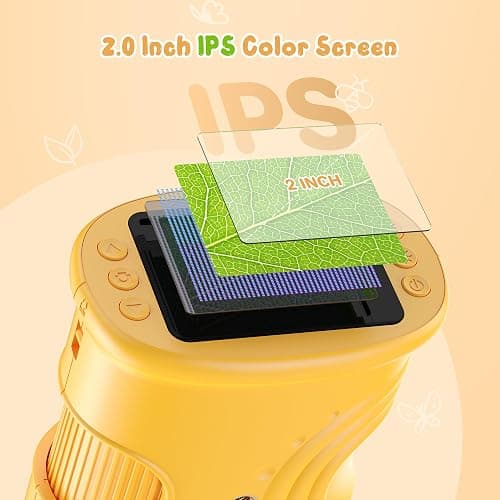 1000X Handheld Digital Microscope for Kids: Pocket Microscope with 2.0" IPS Screen - STEM Toys Birthday Gifts for Girls Boys Child - Portable Edu Science Kits Toddler Age 3-6 6-12 thumbnail 4