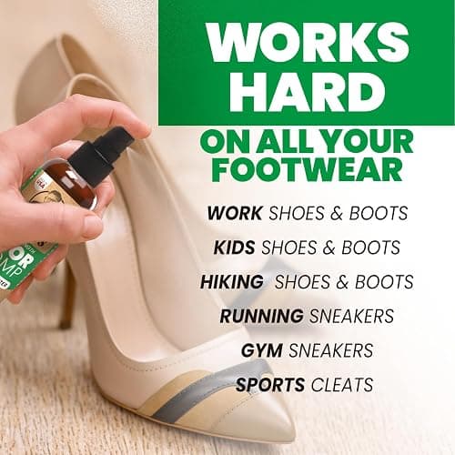 Uncle Todd's Shoe Deodorizer Spray - Proven & Powerful Enzyme Formula Spray for Shoe Odor Elimination in All Footwear (Mountain Fresh) thumbnail 4
