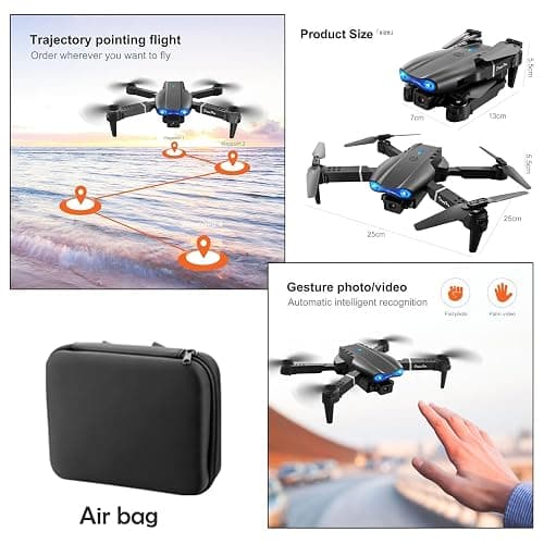 FPV Drone with 1080P Dual HD Cameras Upgraded Version RC Quadcopter for Adults and Kids, Beginner WiFi RC Drone Live Video, One Key Take Off/Land thumbnail 6