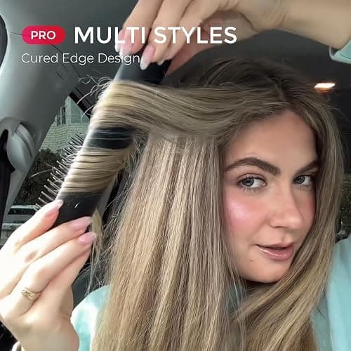 TYMO Cordless Hair Straightener Brush - Porta PRO Portable Straightening Brush for Travel, Mini Ionic Hot Comb Straightener for Women, Lightweight on-The-go, Cordless and Fast Charger Dual Power thumbnail 5
