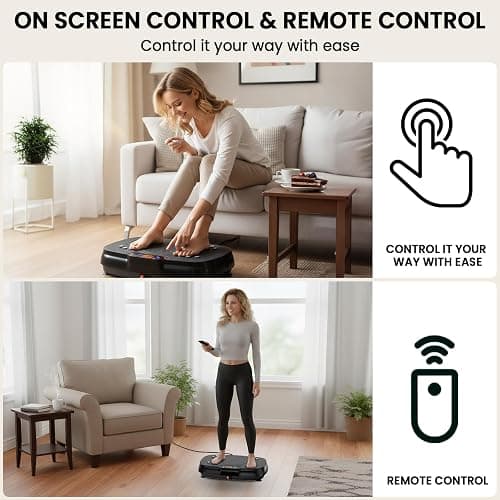 Vibration Plate Exercise Machine: TISSCARE Vibrating Plates for Weight Loss and Lymphatic Drainage, 400lbs Shake Plate Whole Body Workout Platform for Home Fitness Fat Burner Gifts thumbnail 7