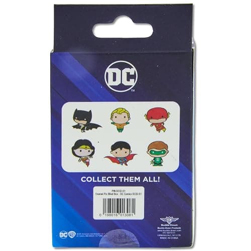 DC Comics Chibi Justice League Superheroes Mystery Enamel Pin Blind Box Series, Chibi Wonder Woman, Batman, Superman, Flash, Aquaman, or Green Lantern thumbnail 4