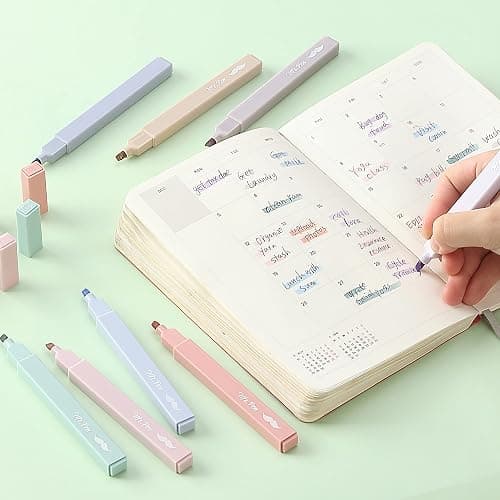 Mr. Pen- Aesthetic Highlighters, 16 pcs, Chisel Tip, Morandi Colors, No Bleed Bible Highlighter Pastel, Assorted Colors, Cute thumbnail 5