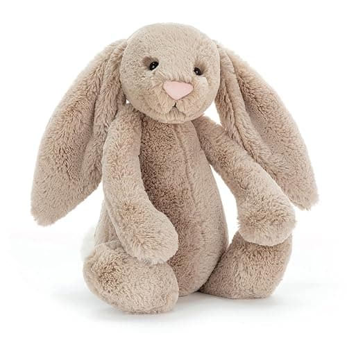 Jellycat Bashful Beige Bunny Stuffed Animal, Large 14 inches - Rabbit and Bunny Plush Toy - Classic Children's Gift - Large - 14" - Image 1