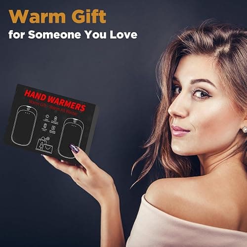 2 Pack Hand Warmers Rechargeable, Portable Electric Hand Warmers Reusable, USB 2 in 1 Handwarmers, Outdoor/Indoor/Warm Gifts for Men Women Kids thumbnail 7