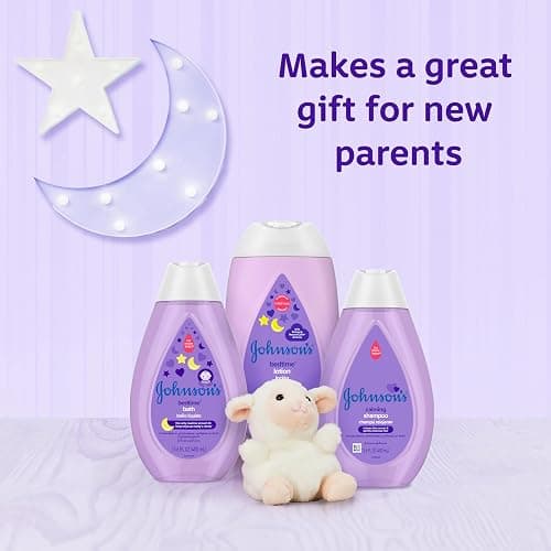 Johnson's Baby Sleepy Time Bedtime Gift Set with Relaxing NaturalCalm Aromas, Bedtime Baby Bath Shampoo, Wash & Lotion, Baby Bedtime Essentials, Hypoallergenic & Paraben-Free, 3 Items thumbnail 5