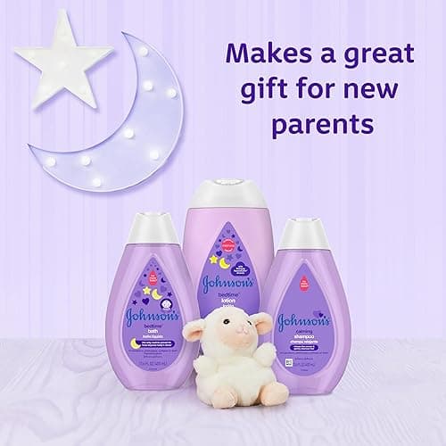 Johnson's Baby Sleepy Time Bedtime Gift Set with Relaxing NaturalCalm Aromas, Bedtime Baby Bath Shampoo, Wash & Lotion, Baby Bedtime Essentials, Hypoallergenic & Paraben-Free, 3 Items thumbnail 5