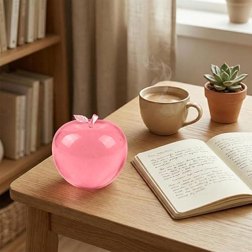 Stress Apple Squishy Balls,Maltose Filled Squeeze Toys for Sensory Play，Sensory Fidget Toys for Adults (Pink) thumbnail 5