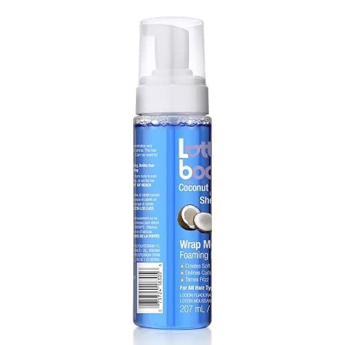 Lottabody Wrap Me Foaming Mousse with Coconut & Shea Oils, Lightweight Moisture-Rich Curl-Defining & Frizz-Control Styling Mousse for Natural Curly, Coily & Relaxed Hair, 7 oz thumbnail 14