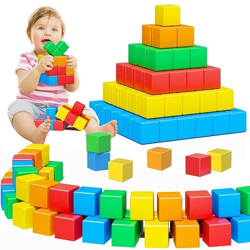 Magnetic Blocks,1.41 inch Large Building Blocks for Kids Ages 3-5 4-8 Sensory Magnetic Cubs for Kids 1-3 Preschool Educational Gifts Toys for Toddlers 3 4 5 6 7 8 Year Old Boys Girls 28PCS - Image 1